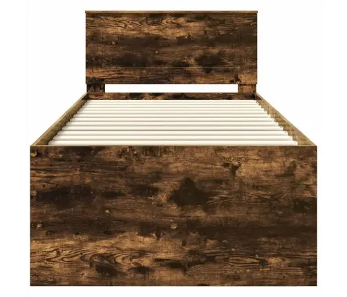 Diena Gulta Dūmu Ozols Un Melns 75 X 190 Cm Inženierijas Koks Vidaxl