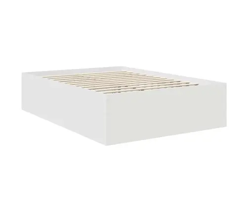 Gultas Rāmis Balts 160 X 200 Cm Inženierijas Koks Vidaxl