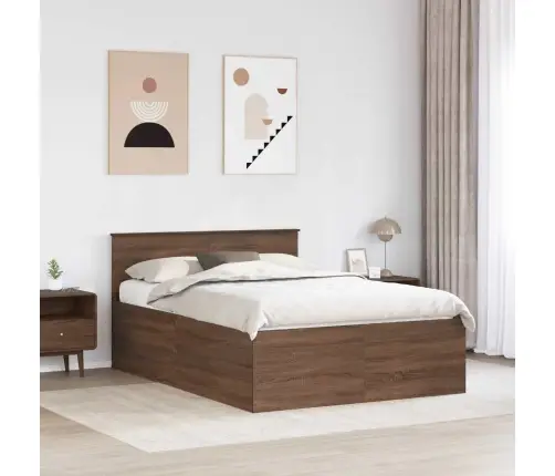 Lovos Rėmas Rudas Ąžuolas 150 X 200 Cm Apdirbta Mediena