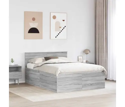 Voodi Raam Peaga Hall Sonoma 140 X 190 Cm Tehispuit