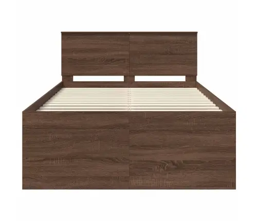 Lovos Rėmas Rudas Ąžuolas 135 X 190 Cm Apdirbta Mediena