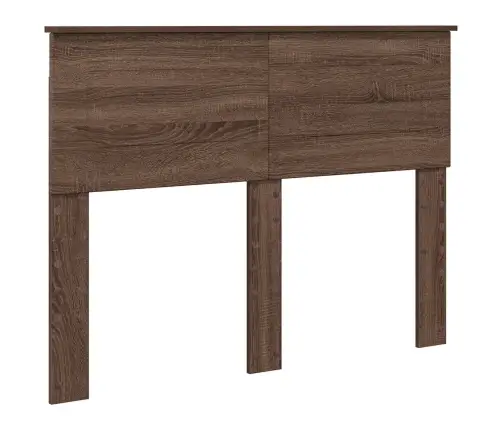 Gultas Rāmis Brūns Ozols 120 X 200 Cm Inženierijas Koks Vidaxl