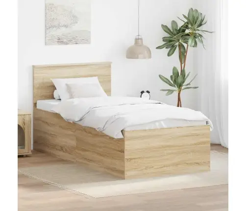 Lovos Rėmas Sonoma Ąžuolas 90 X 200 Cm Apdirbta Mediena
