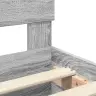 Gultas Rāmis Pelēks Sonoma 90 X 200 Cm Inženierijas Koks Vidaxl