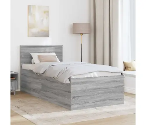 Lovos Rėmas Pilkas Sonoma 75 X 190 Cm Apdirbta Mediena