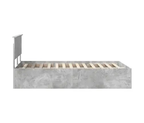 Lovos Rėmas Betono Pilka 135 X 190 Cm Apdirbta Mediena