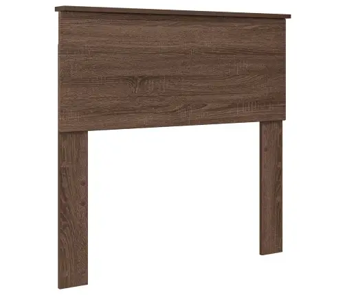 Gultas Rāmis Brūns Ozols 75 X 190 Cm Inženierijas Koks Vidaxl