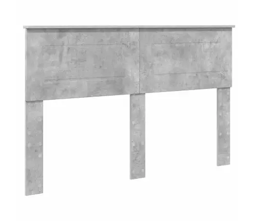 Gultas Rāmis Betona Pelēks 140 X 200 Cm Inženierijas Koks Vidaxl