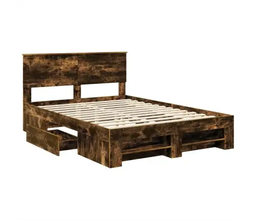 Lovos Rėmas Rūkyta Ąžuolas 140 X 200 Cm Apdirbta Mediena