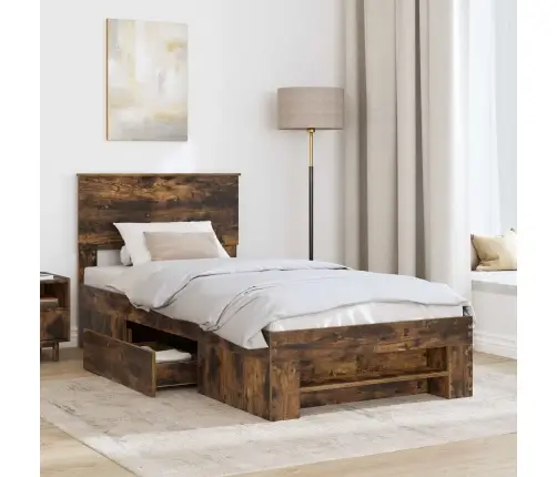 Lovos Rėmas Rūkyta Ąžuolas 90 X 200 Cm Apdirbta Mediena