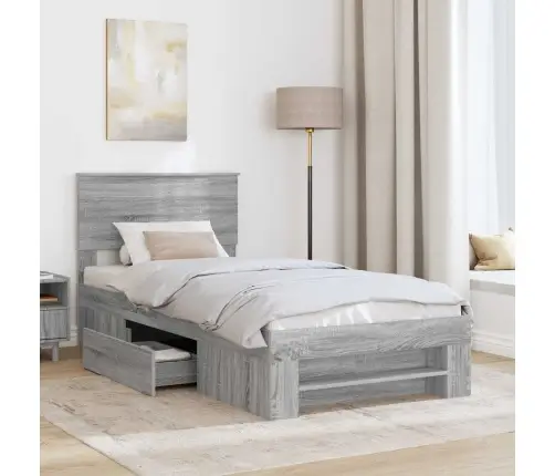 Voodi Raam Peaga Hall Sonoma 80 X 200 Cm Tehispuit