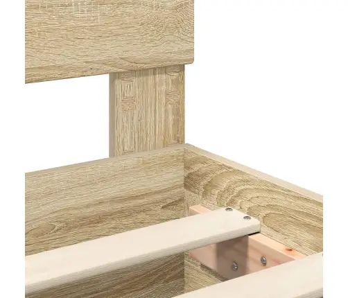 Gultas Rāmis Sonoma Ozols 200 X 200 Cm Inženierijas Koks Vidaxl