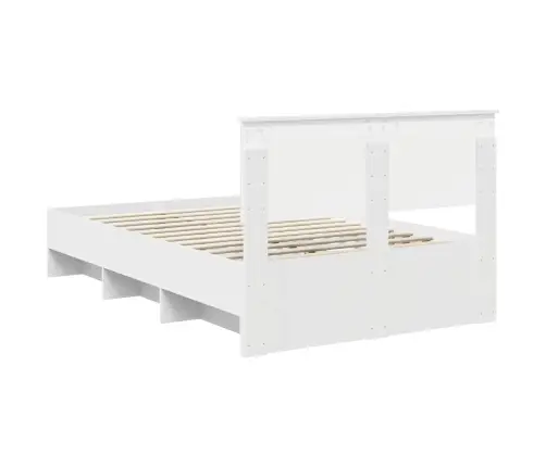 Gultas Rāmis Balts 137 X 203 Cm Inženierijas Koks Vidaxl