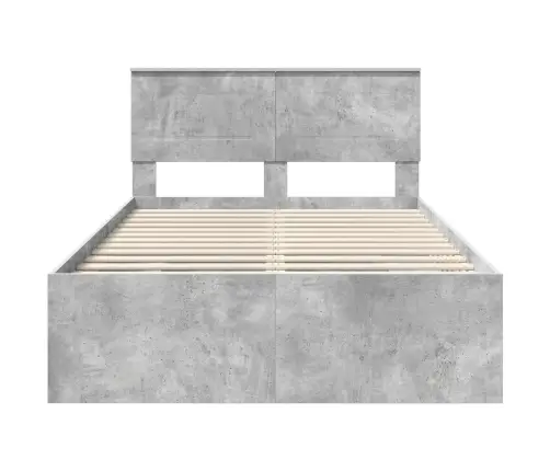 Voodi Raam Peaga Betoonhall 120 X 123 Cm Tehispuit