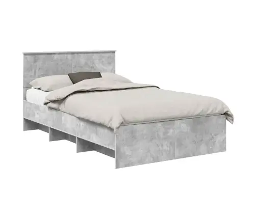 Voodi Raam Peaga Betoonhall 120 X 123 Cm Tehispuit