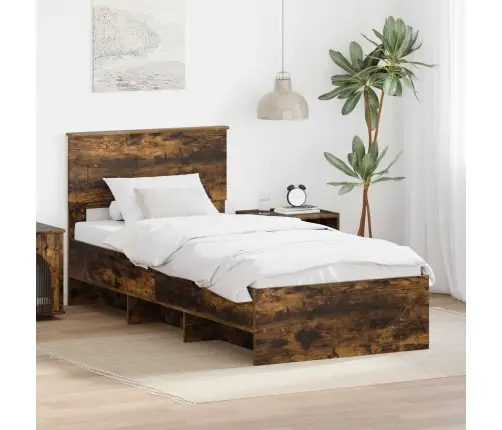 Lovos Rėmas Rūkyta Ąžuolas 80 X 200 Cm Apdirbta Mediena