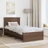 Gultas Rāmis Brūns Ozols 80 X 200 Cm Inženierijas Koks Vidaxl