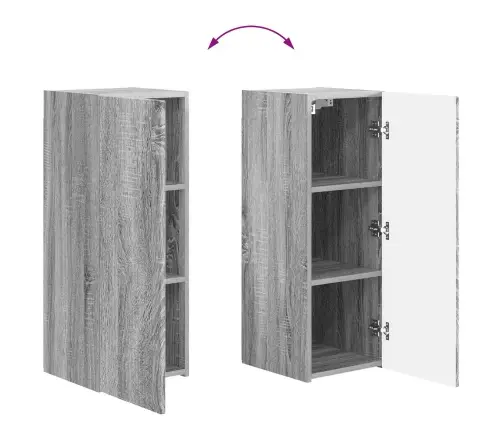 Pelēks Sonoma 78,5 X 30 X 29,5 Cm Vidaxl