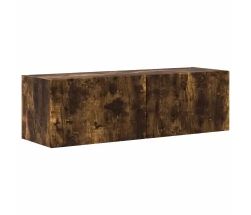 Tvirtinamas Prie Sienos 4 Pcs Rūkyta Ąžuolas