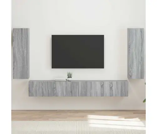 Tv Seinakapikomplekt 4 Pcs Hall Sonoma Tehispuit