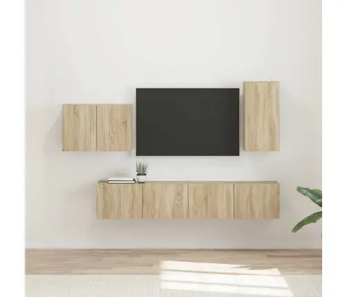 4 Pcs Sonoma Ozols Vidaxl