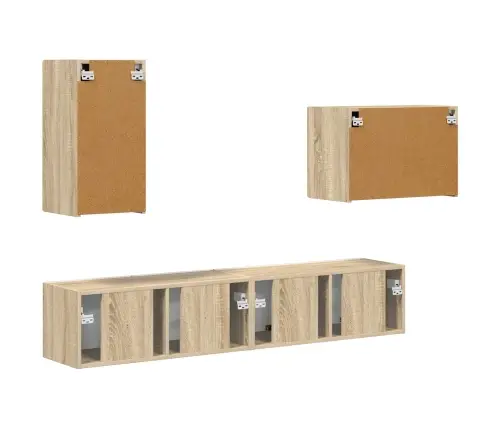 4 Pcs Sonoma Ozols Vidaxl