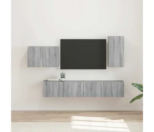 Tv Seinakapikomplekt 4 Pcs Hall Sonoma Tehispuit