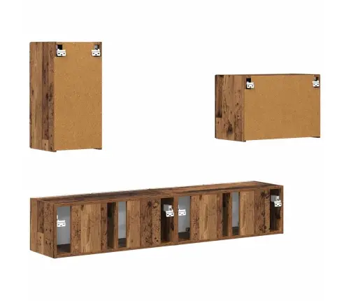 4 Pcs Vecs Koks Vidaxl