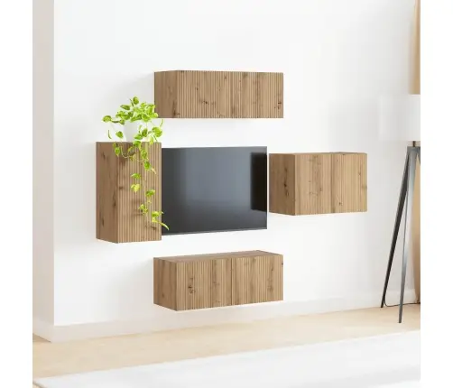 4 Pcs Artisānā Ozols Vidaxl