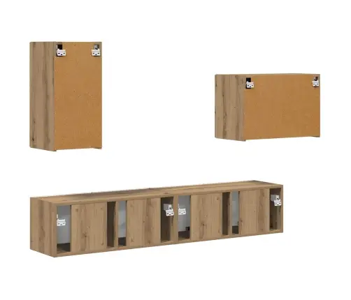 4 Pcs Artisānā Ozols Vidaxl