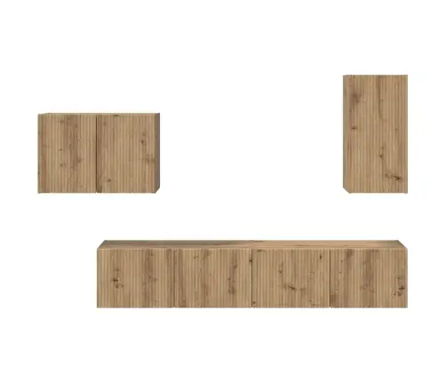 4 Pcs Artisānā Ozols Vidaxl