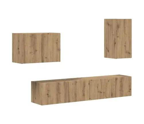 4 Pcs Artisānā Ozols Vidaxl