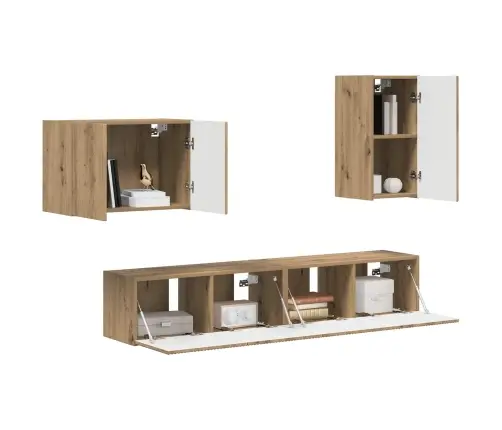 4 Pcs Artisānā Ozols Vidaxl