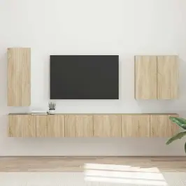 Piestiprināts Pie Sienas 6 Pcs Sonoma Ozols Vidaxl