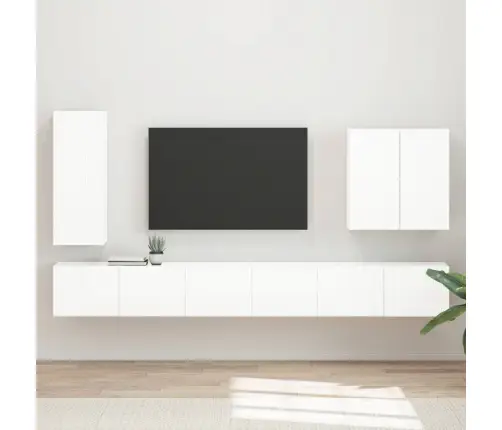 Seinale Kinnitatav 6 Pcs Kergelt Läikiv Valge