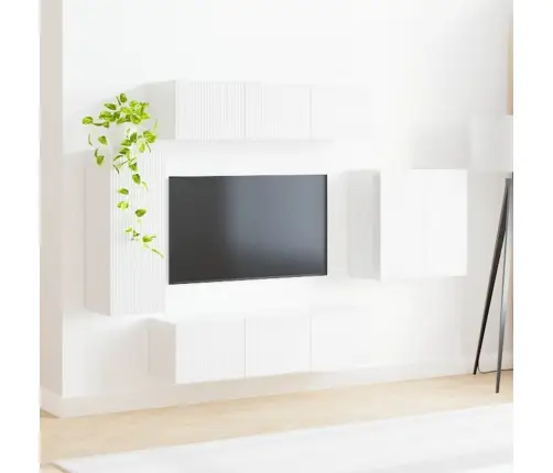 Seinale Kinnitatav 6 Pcs Kergelt Läikiv Valge