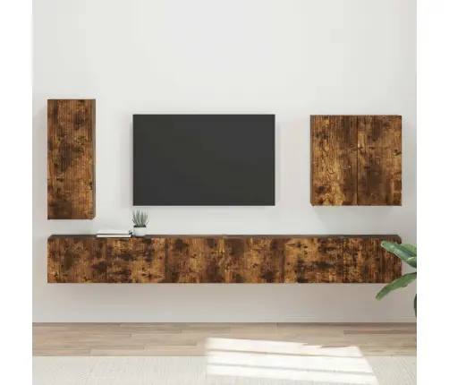 Seinale Kinnitatav 6 Pcs Suitsetatud Tamm