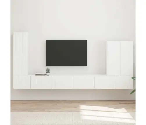 Seinale Kinnitatav 6 Pcs Valge