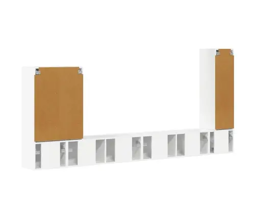 6 Pcs Augsta Spīduma Baltā Krāsa Vidaxl