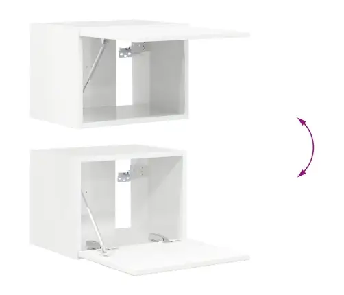 6 Pcs Augsta Spīduma Baltā Krāsa Vidaxl