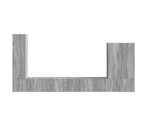 Tvirtinamas Prie Sienos 6 Pcs Pilkas Sonoma