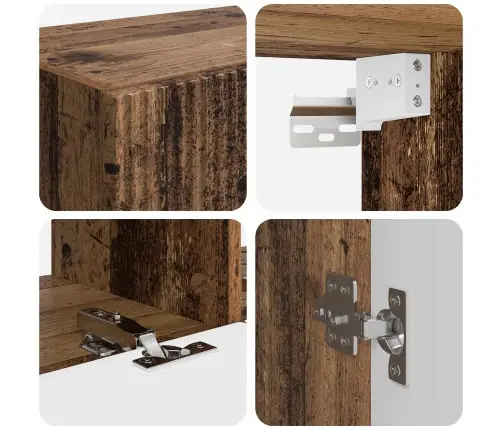 Seinale Kinnitatav 6 Pcs Vana Puit