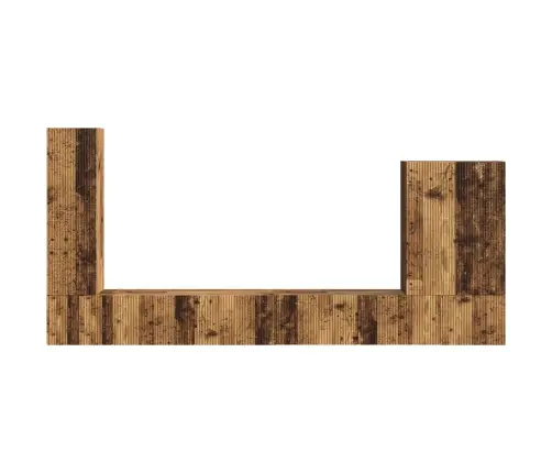 Seinale Kinnitatav 6 Pcs Vana Puit