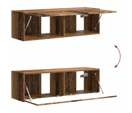 Seinale Kinnitatav 6 Pcs Vana Puit