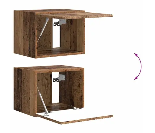 Seinale Kinnitatav 6 Pcs Vana Puit