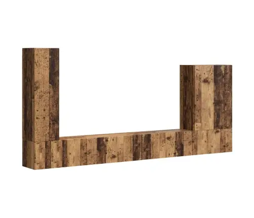 Seinale Kinnitatav 6 Pcs Vana Puit