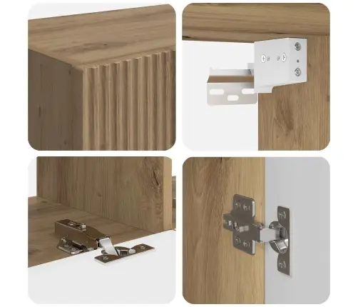 6 Pcs Artisānā Ozols Vidaxl