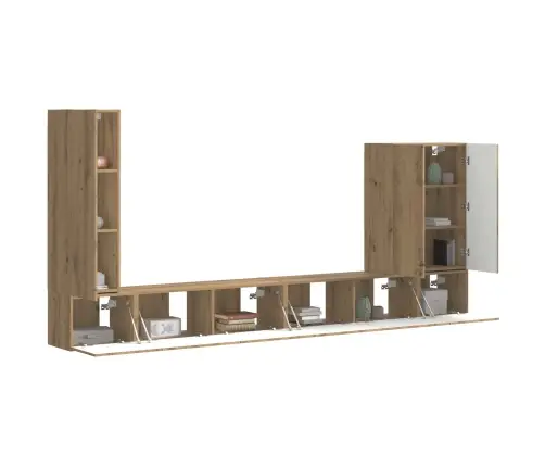 6 Pcs Artisānā Ozols Vidaxl