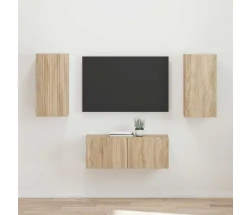 Telerikapi Komplekt 2 Pcs Sonoma Tamm Tehispuit