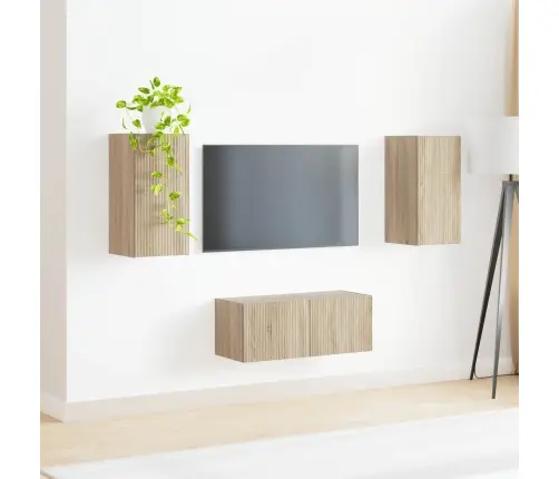 Telerikapi Komplekt 2 Pcs Sonoma Tamm Tehispuit